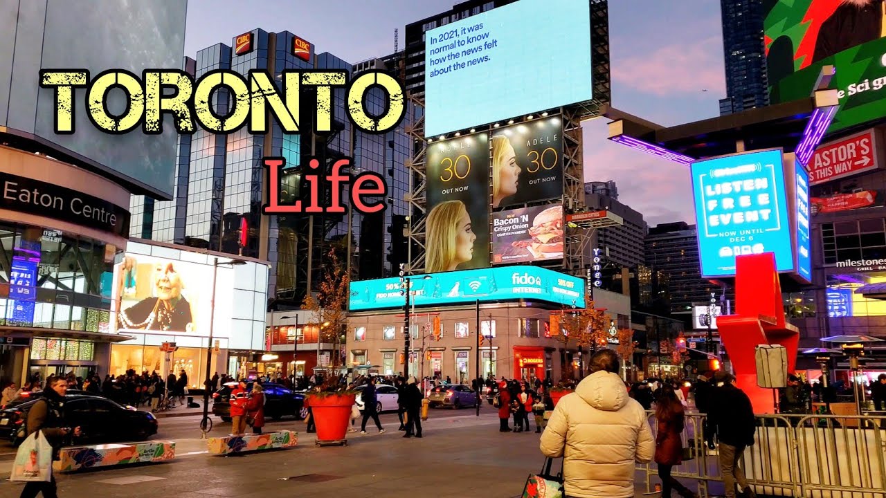 Toronto life, Downtown Toronto, Ontario, Canada 4k60