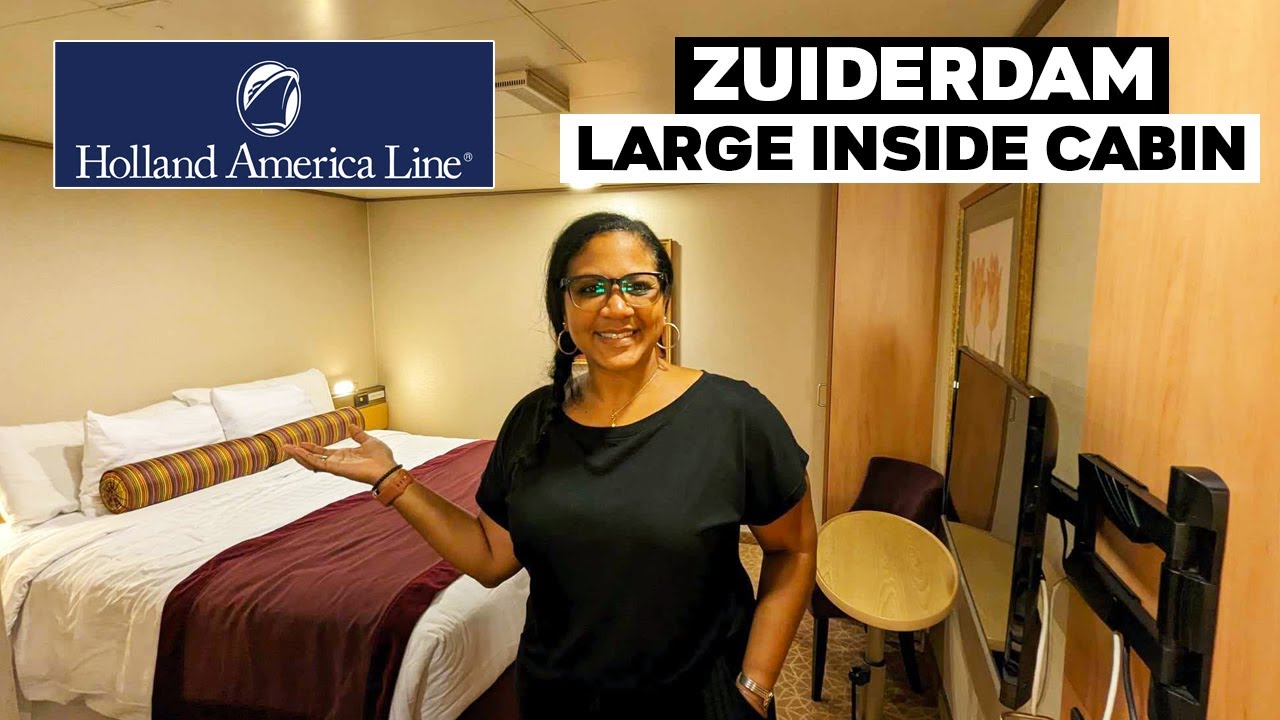 Holland America Zuiderdam Large Inside Cabin Tour