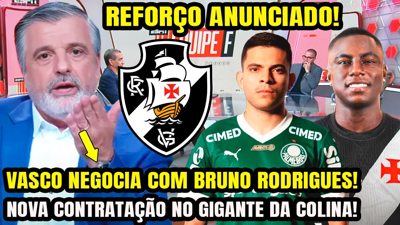 BRUNO RODRIGUES NO VASCO? MARINO HINESTROZA JÁ ASSINOU E FOI ANUNCIADO! NOVA CONTRATAÇÃO NO VASCO E+