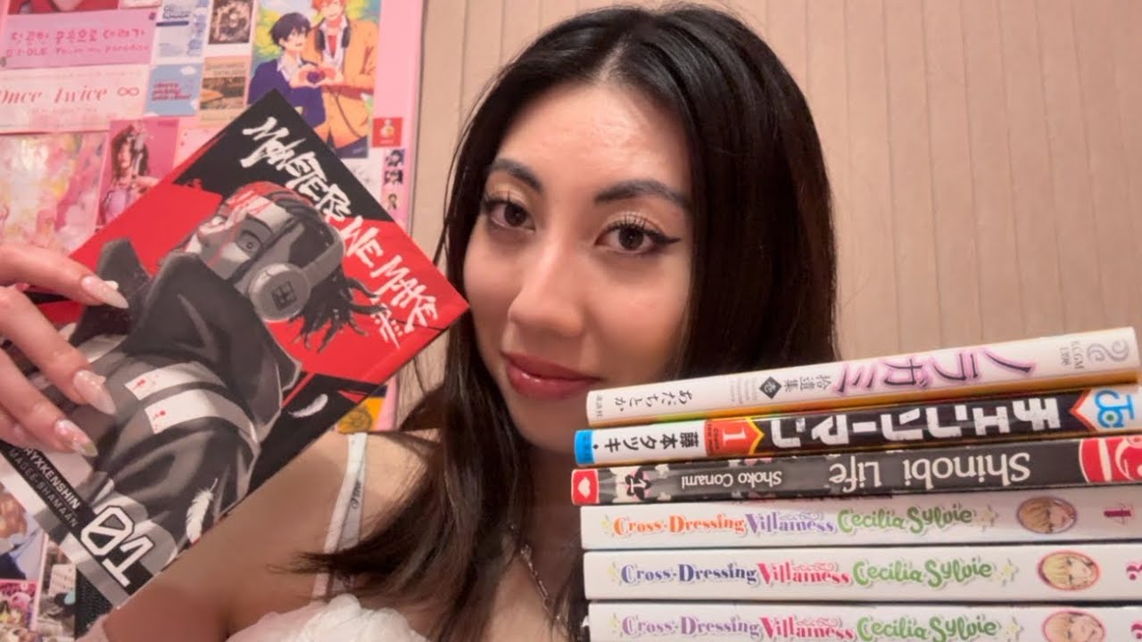[ASMR] Tapping and scratching on my Manga collection!