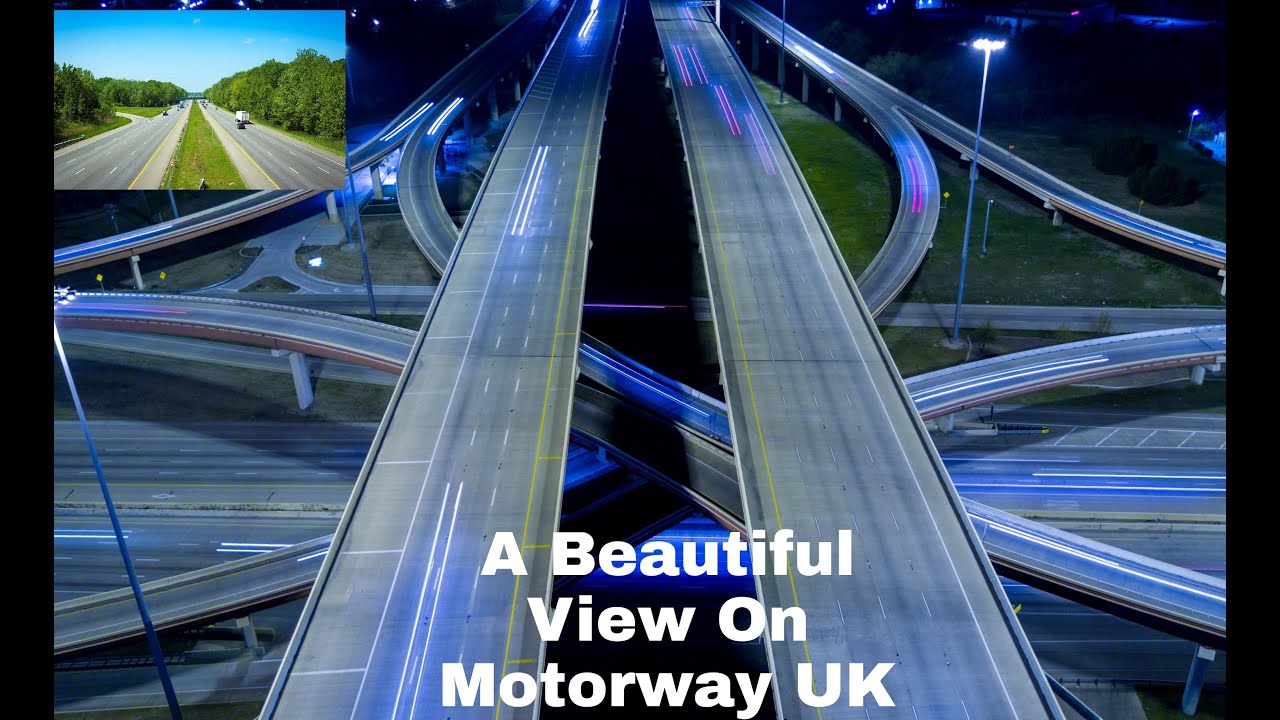 A Beautiful View On Motorway UK