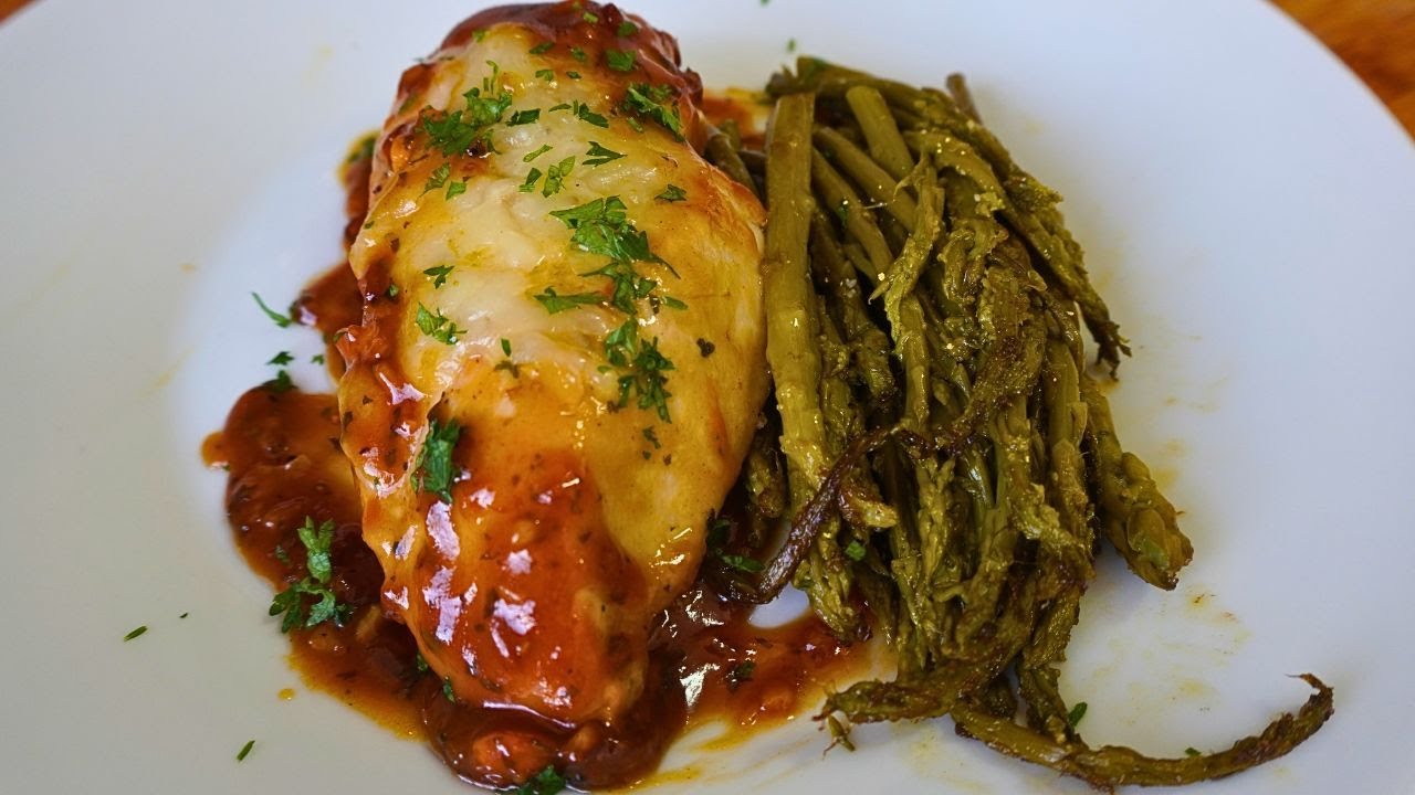 PECHUGAS de POLLO con Miel y Mostaza con Espárragos 🐔😋