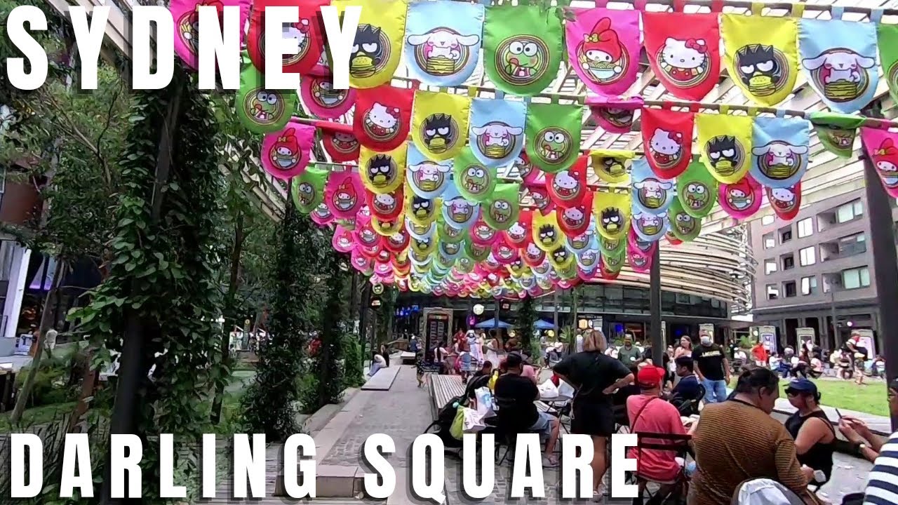 Walking in Darling Square, Hello Kitty Town, Sydney | NSW Australia 2022