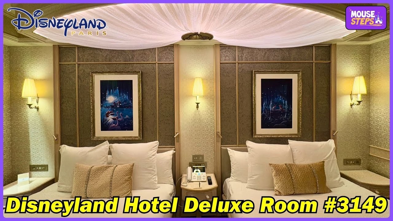 Disneyland Hotel Paris Deluxe Room 3149 Detailed Tour - Little Mermaid Theme Including "Magic" Demo