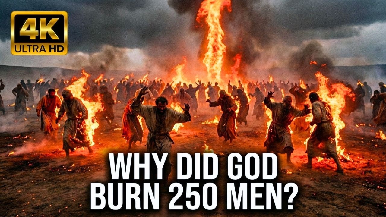 WHY DID GOD SEND FIRE FROM HEAVEN AND BURN 250 MEN