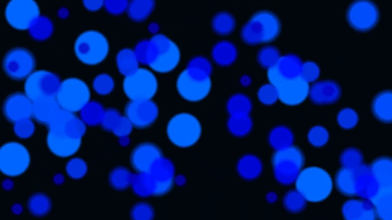 Blue Satisfying Bokeh Animation Loop