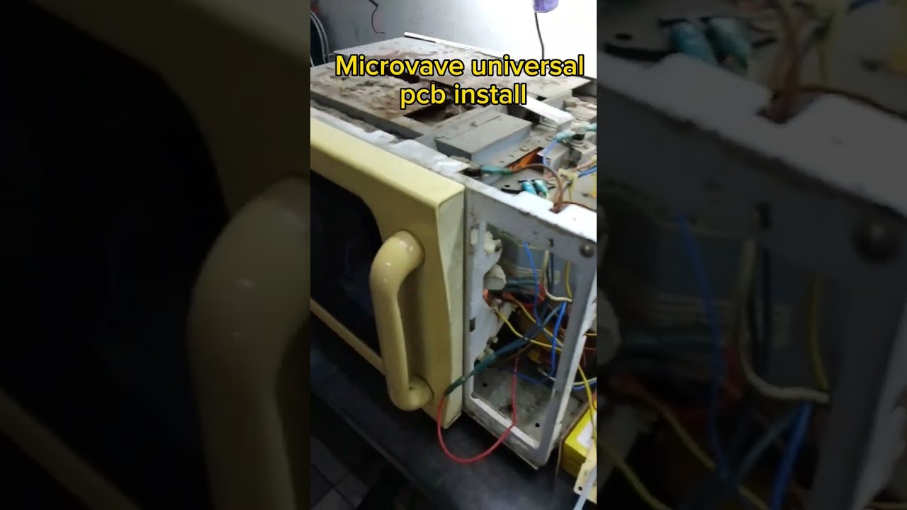 MICROWAVE UNIVERSAL PCB INSTALL #shorts #ytshortsvideo #shortvideo #circuit #electronic
