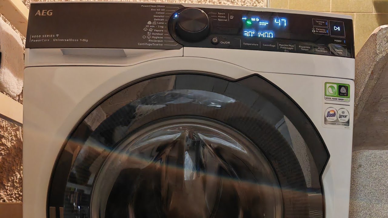 installazione e primo avvio AEG Serie 8000 classe A-20% Lavatrice LR8H84BBY con tecnologia PowerCare