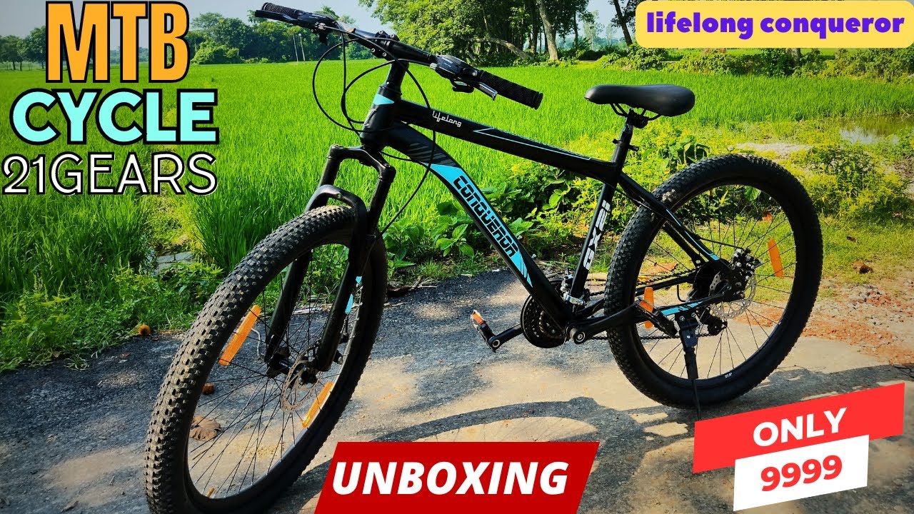 Unboxing MTB Cycle Lifelong Conqueror With || SHIMANO GEAR 21 Speed || Under 10K || Review