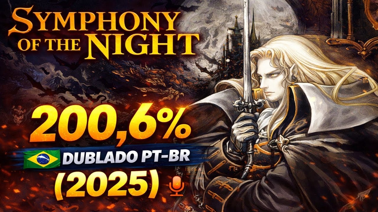 Castlevania: Symphony of the Night 200,6% | Dublado PT-BR (2025) #Castlevania #SymphonyOfTheNight