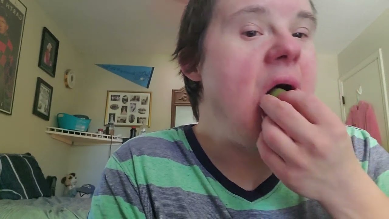 Having grapes for a snack 