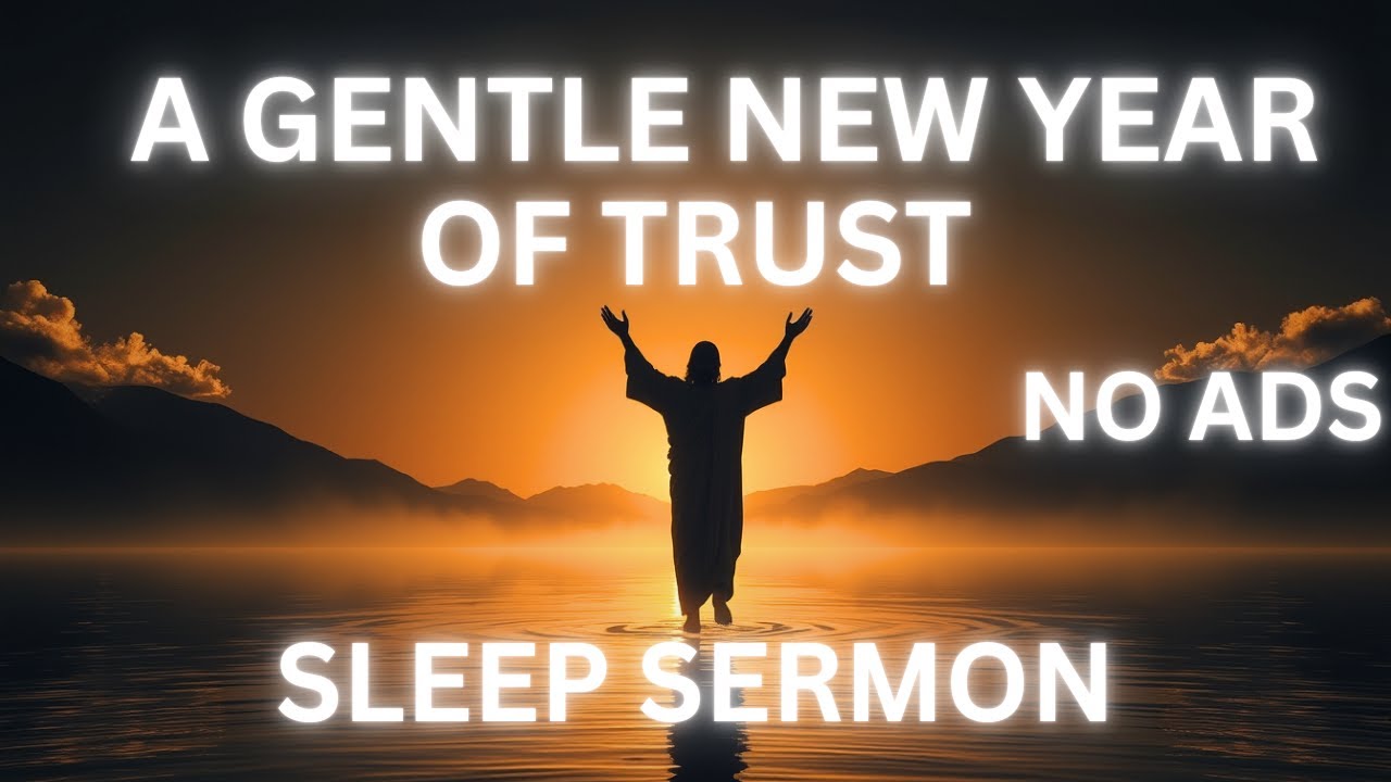 (NO MID ADS) Sleep Sermon: A Gentle New Year: Trusting God and Walking in Forgiveness + CALMING RAIN