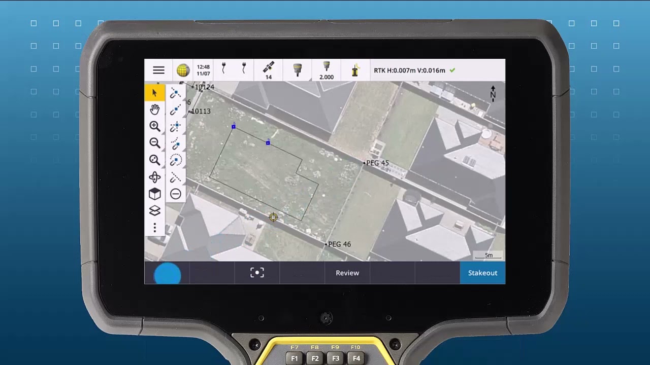 Staking from DXF files - Trimble Access Stakeout 105