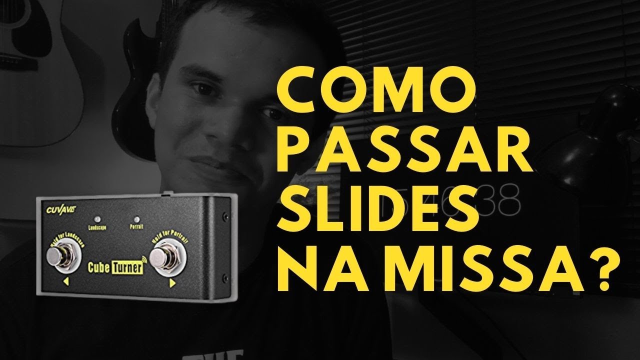 Pedal pra passar slides - review Cuvave Cube Turner #pageturner #review #missa #pedal