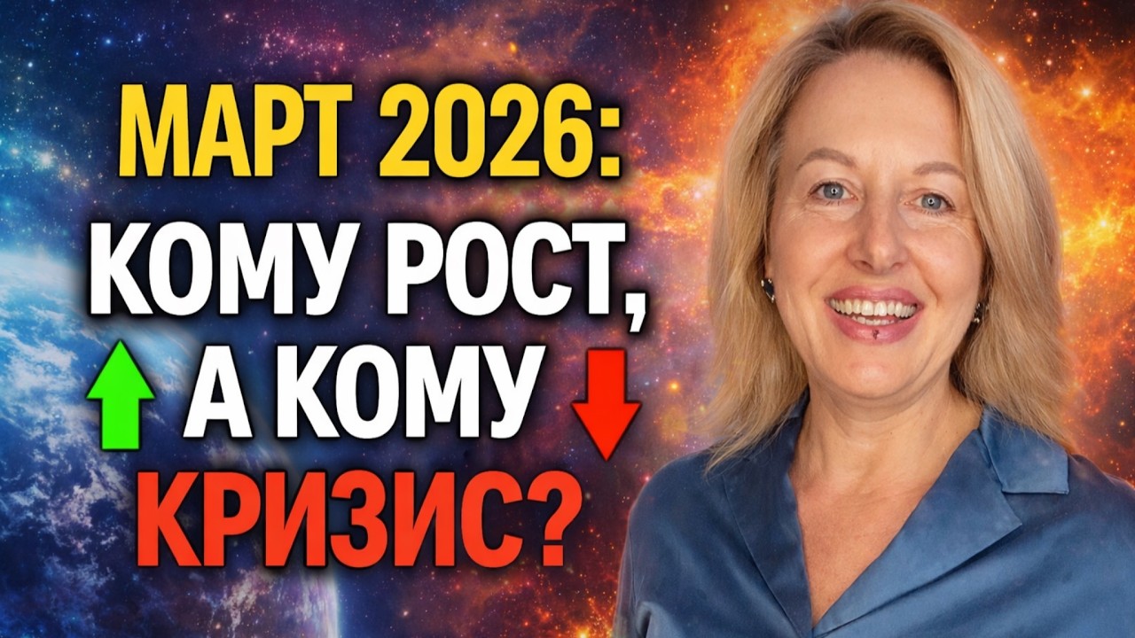 МАРТ 2026: КОМУ РОСТ, КОМУ УДАР? Астрологический прогноз по знакам