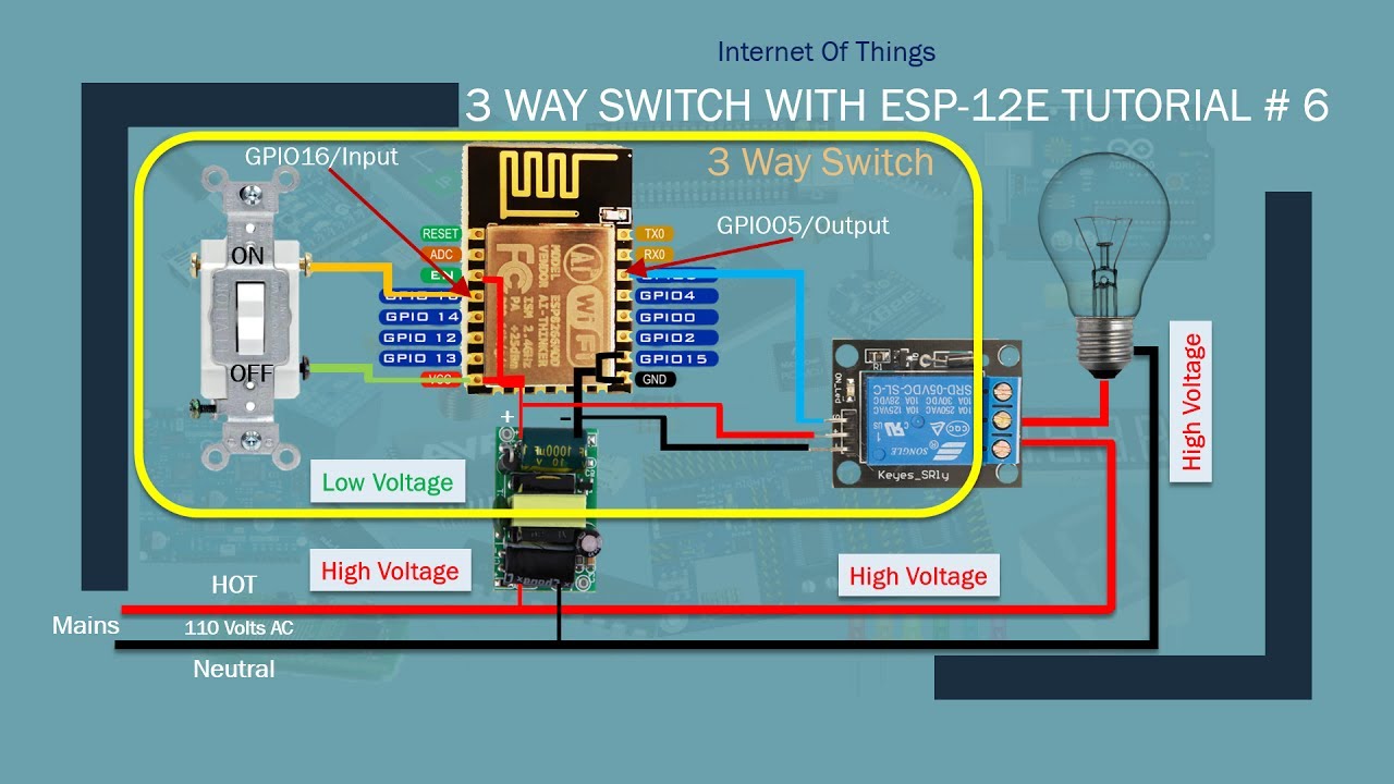IOT DIY Home Automation with Alexa | 3 way switch Part 1| Tutorial # 6