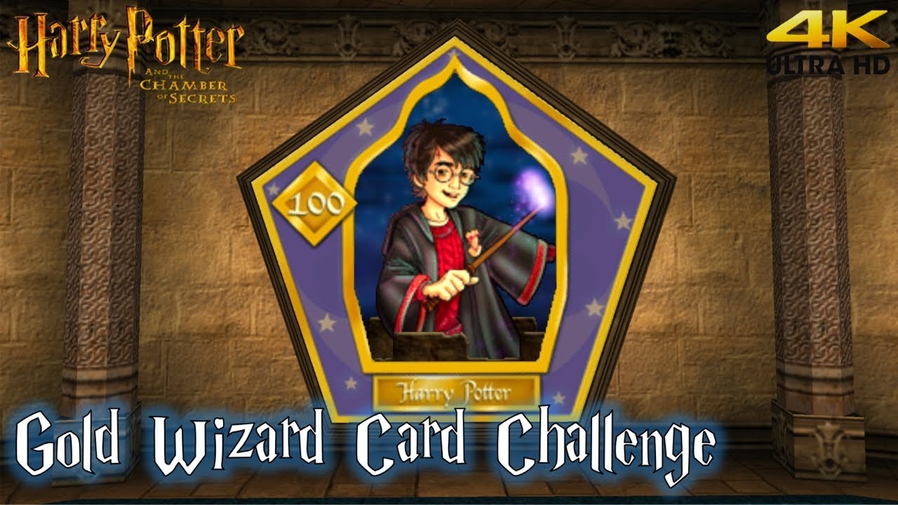 Harry Potter and the Chamber of Secrets PC 'Gold Wizard Card Challenge' Walkthrough (4K)