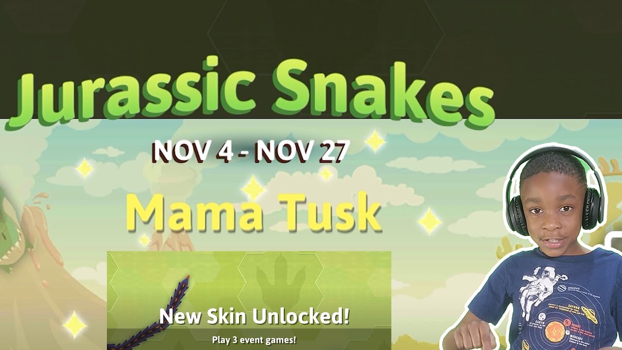 Jurassic Snakes Event. Snake.io  #snakeio #snakeiogameplay #snakeiogamevideo #snakeiogame