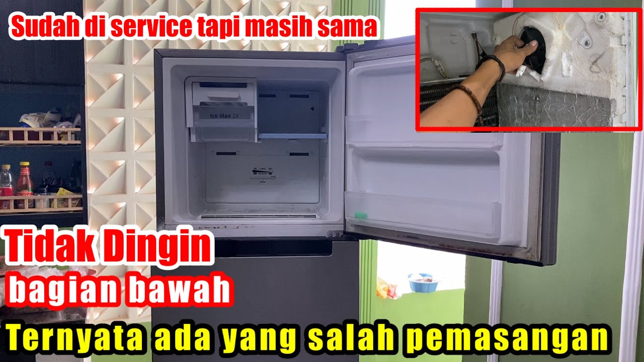 KULKAS SAMSUNG INVERTER 2 PINTU TIDAK DINGIN !