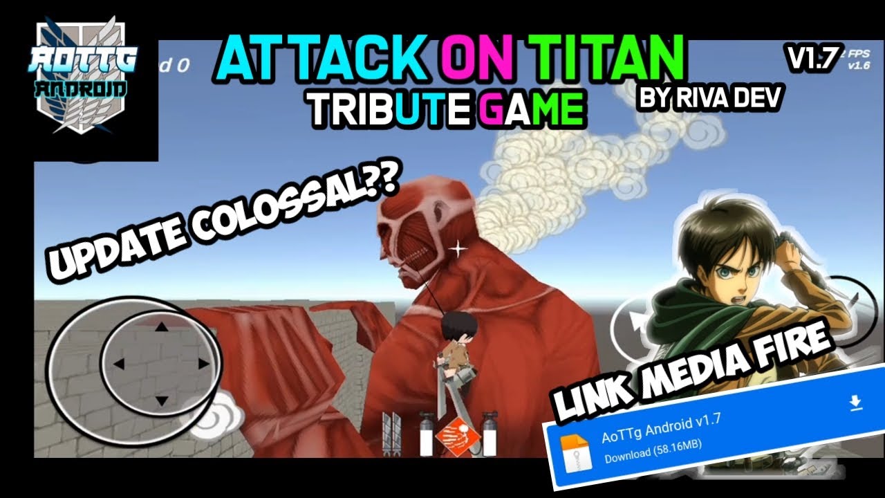 Attack on Titan Tribute game by Riva Dev - Update baru v1.7 Colossal titan -