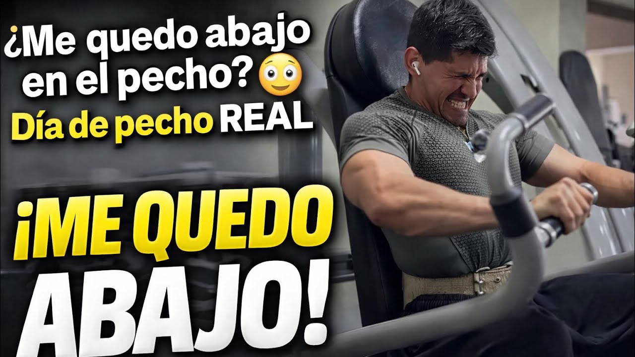 ¿Me quedo abajo en el pecho? 🫠🫠| Día de pecho REAL
