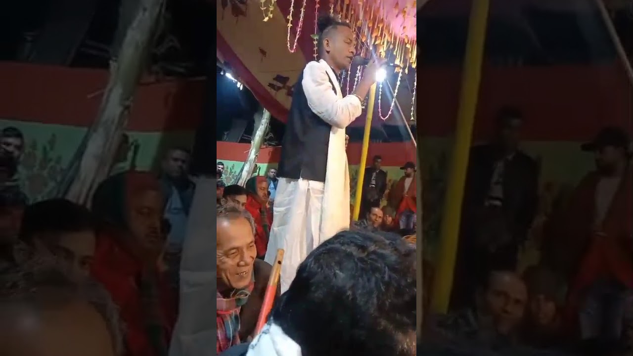 বাউল মনি সরকার পালা গান সোনালী সরকারি সাথে বন্দনা গানে মানুষের মন করে নিলে মনির সরকার 