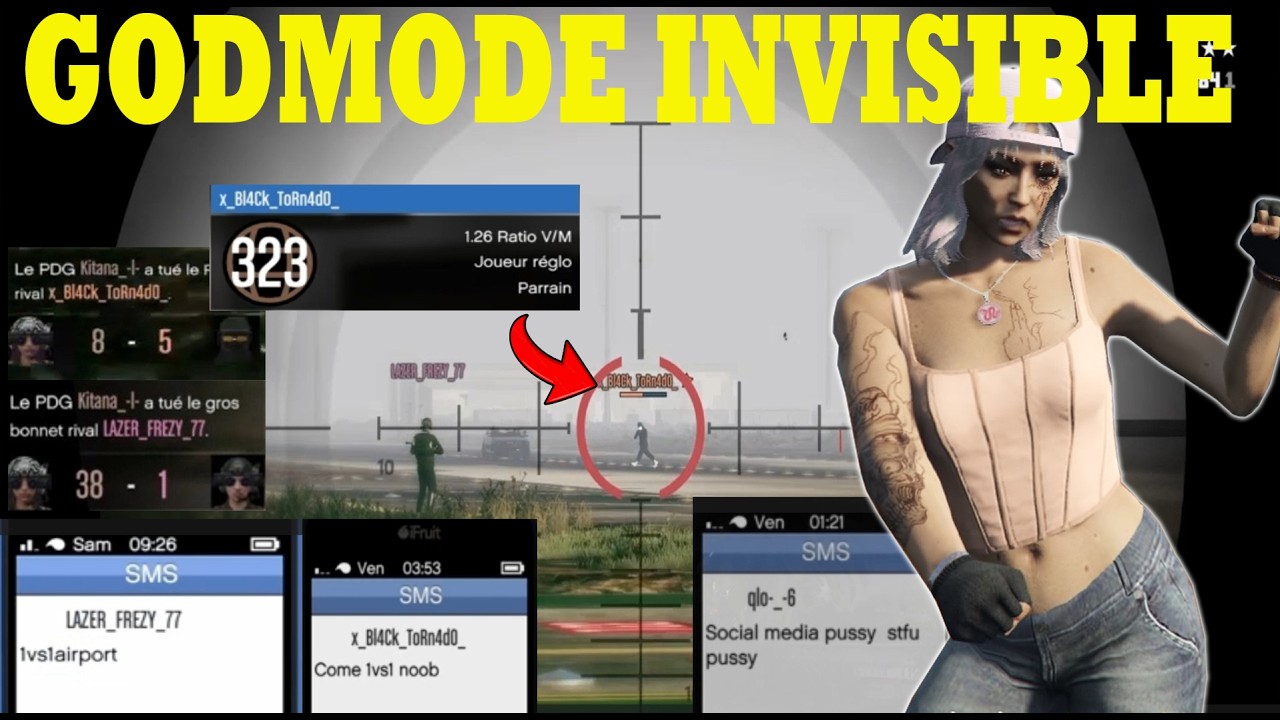 He Made GODMODE INVISIBLE After I killed Him (CREW TLOU) On Gta Online