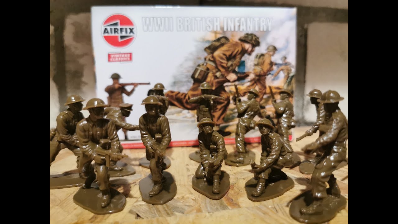 Airfix British Infantry toy soldiers review | Army men unboxing