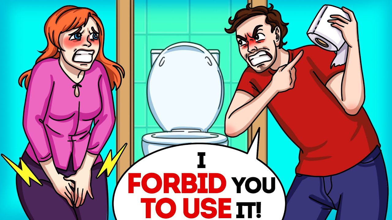 My hubby didn't let me use toilet paper