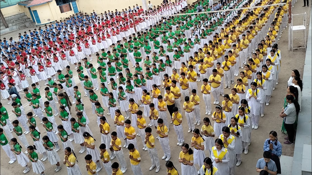 Hanuman janmotsav special assembly by senior students OSN #hanumanchalisa #osn #schoolactivity