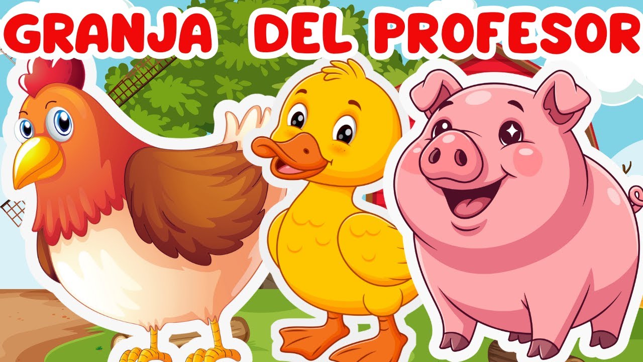 ANIMALES DE LA GRANJA EN INGLÉS Y ESPAÑOL 🐄🐔 | APRENDE LOS ANIMALES PARA NIÑOS 🌈