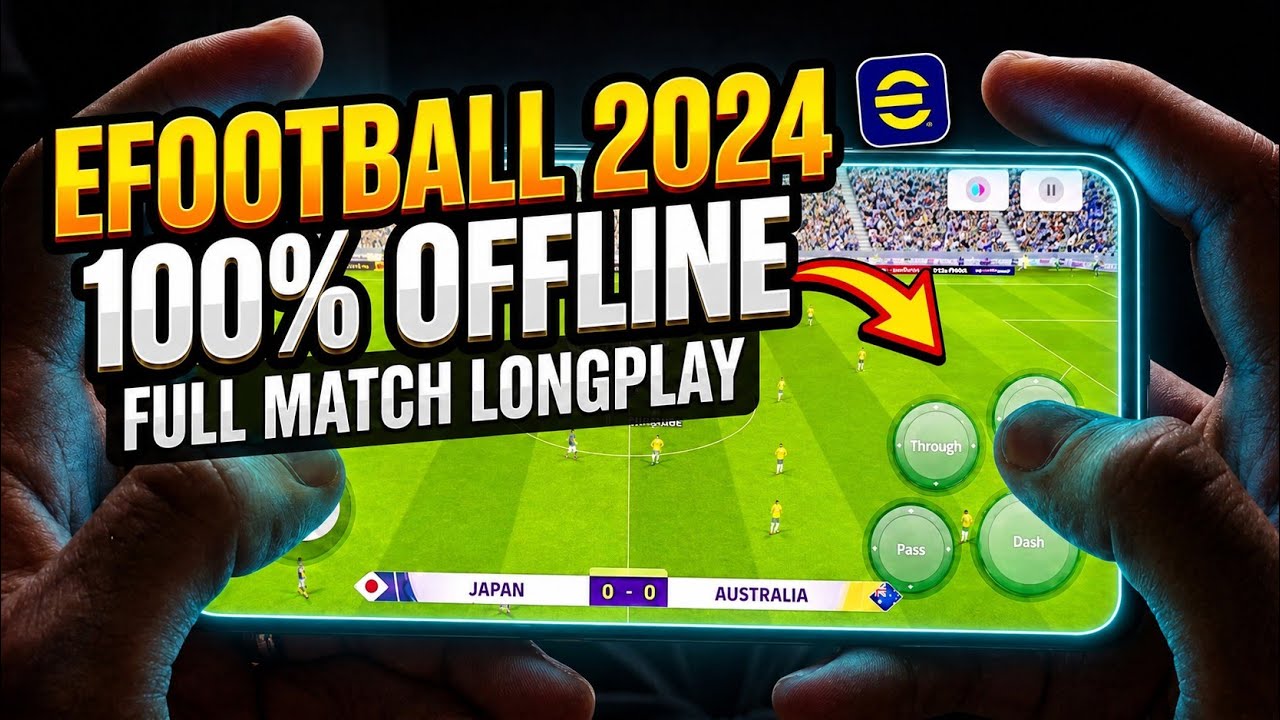 Release Efootball 2024 Mobile Offline | Gameplay Longplay & High Graphics Setting
