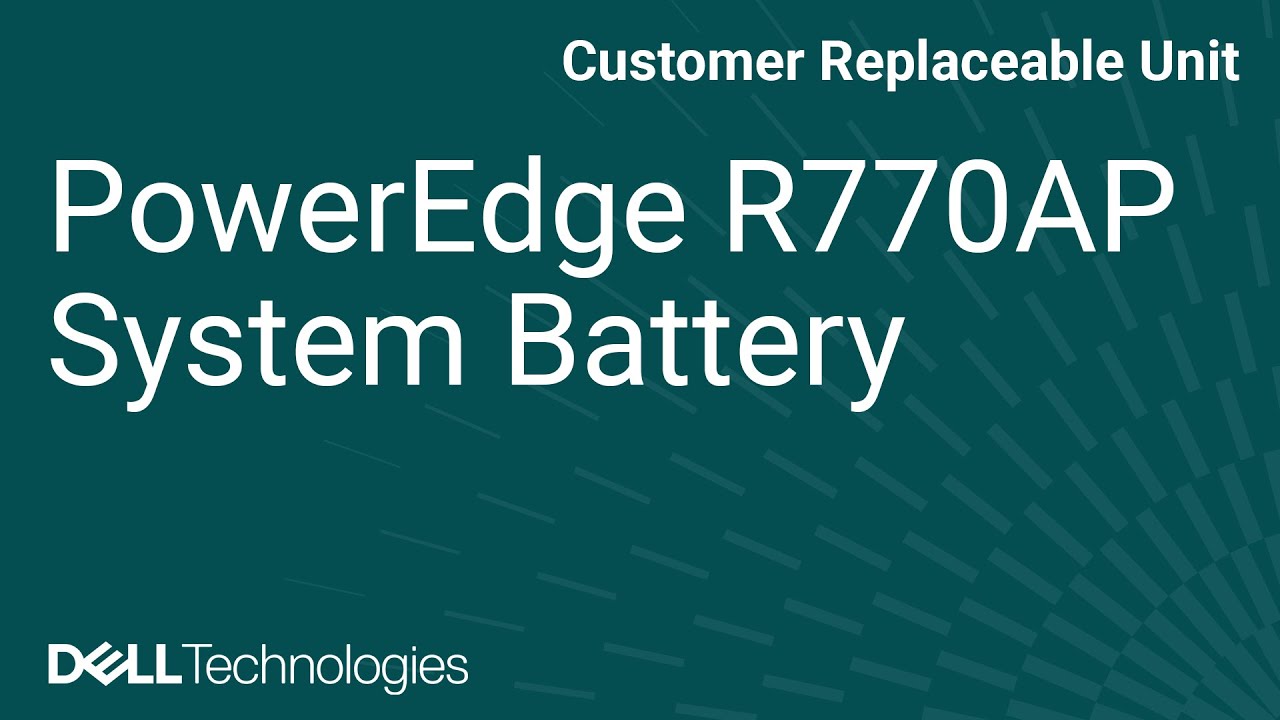 How to replace the system battery on a PowerEdge R770AP
