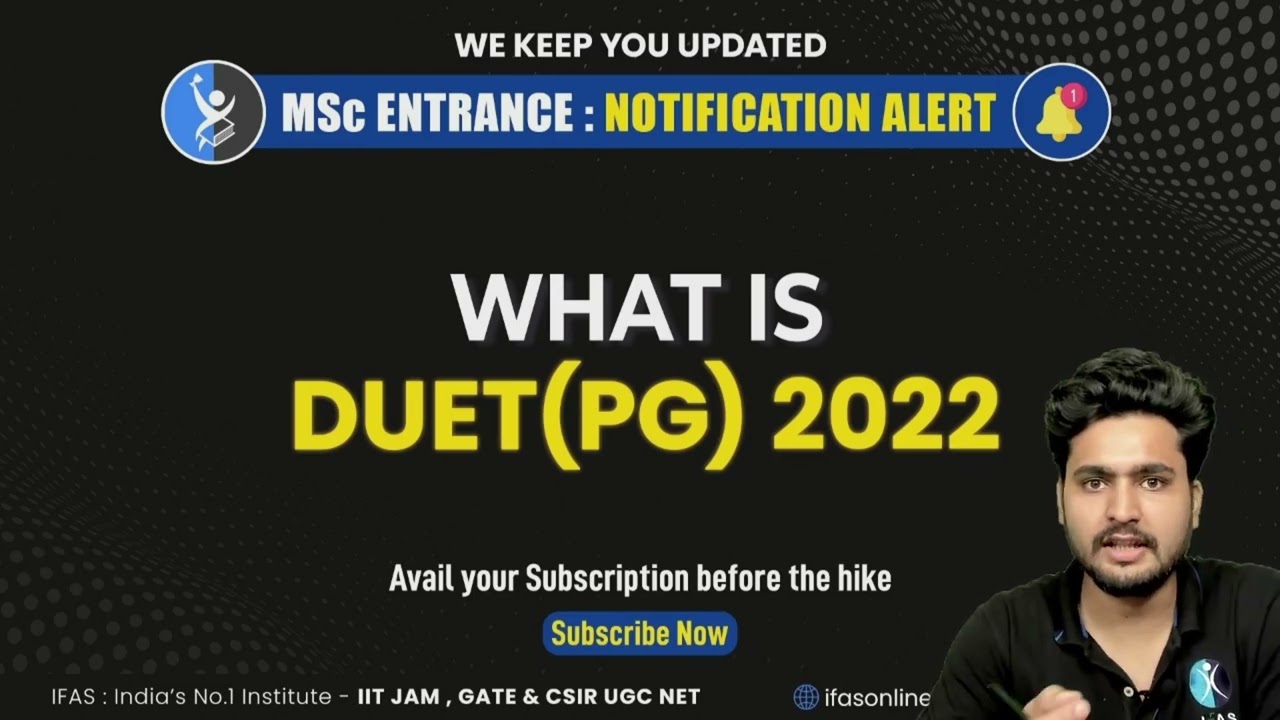 What is DUET PG 2022 ? | IFAS