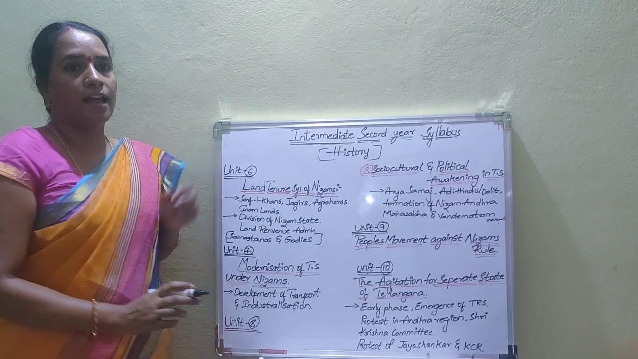 Inter 2nd year syllabus history