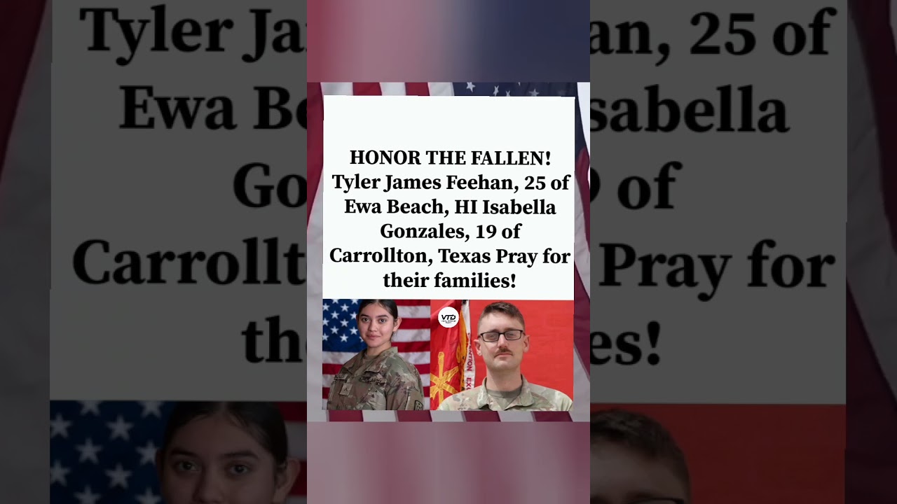 Honoring fallen heroes Tyler James Feehan and Isabella Gonzales. #HonorTheFallen