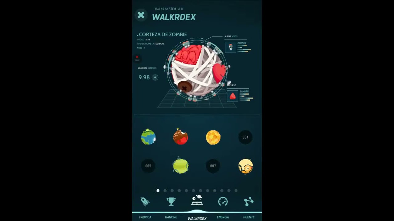 Space walkr los planetas que tengo