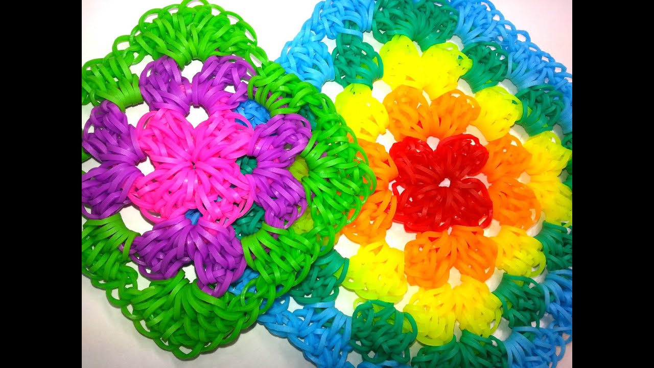 Двухместный Granny Square Учебник по feelinspiffy (ГАК) (только Радуга Ткацкий станок)