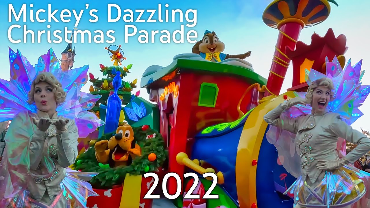 [4K] Mickey’s Dazzling Christmas Parade - Central Plaza 2022 - Disneyland Paris
