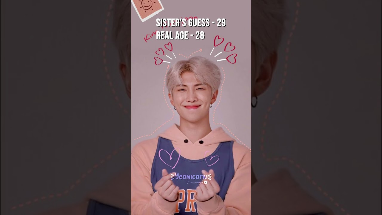 My sister Guessing BTS Age #kpop #bts #guesstheage #fypシ