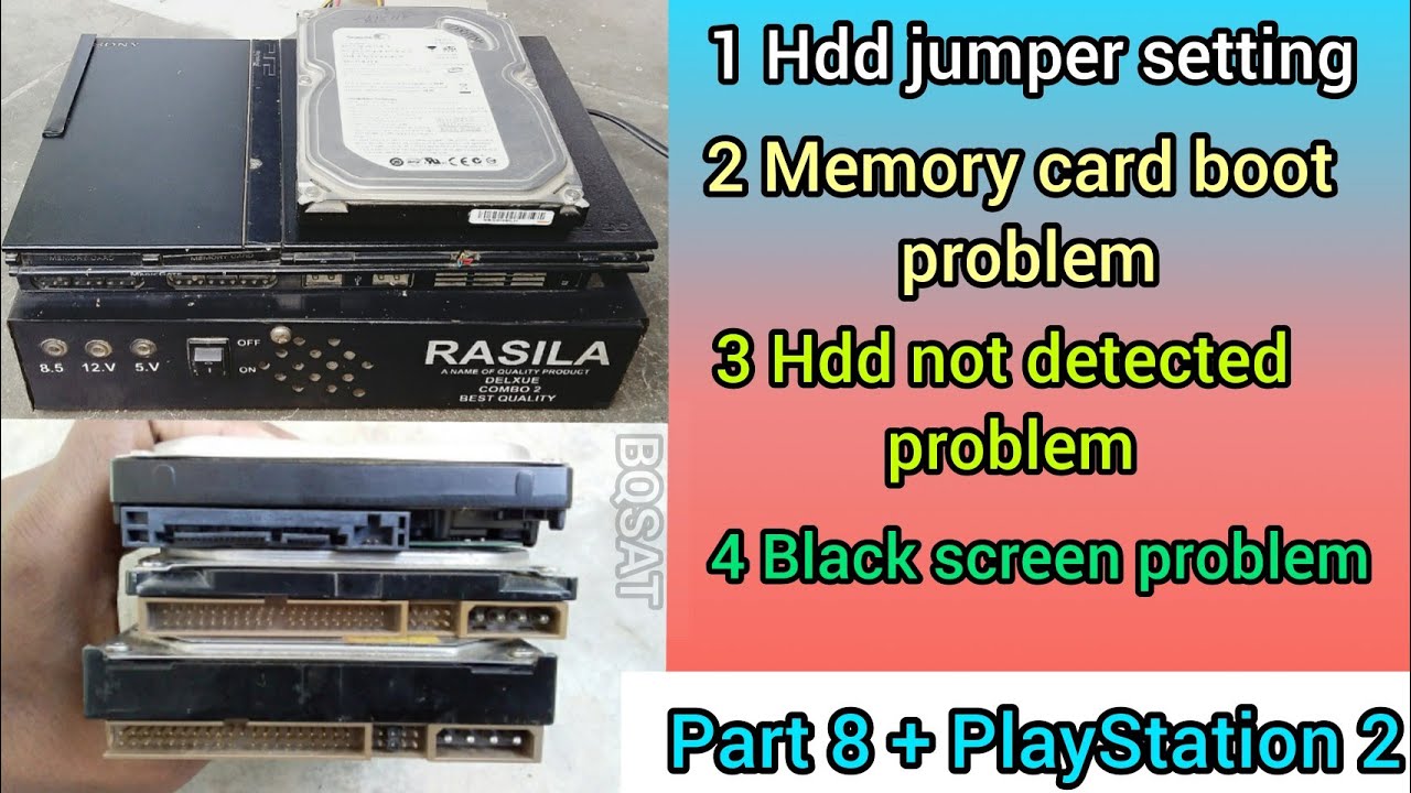 ps2 jumper setting and ps2 hdd not detect problem ! rasila combo ps2 me game kese dale part 8