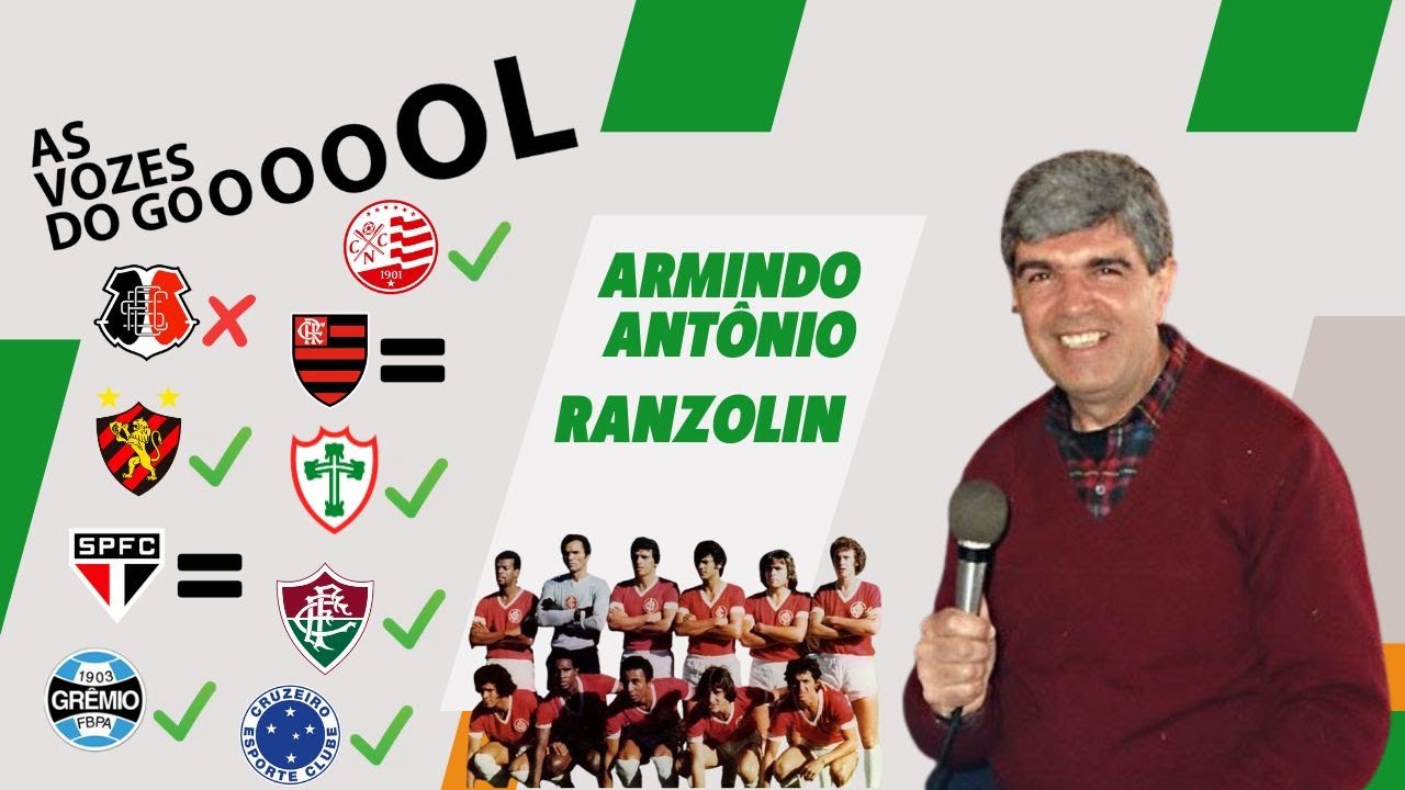 Internacional Campeão Brasileiro de 1975 - Reta decisiva com Ranzolin e a equipe da Guaíba