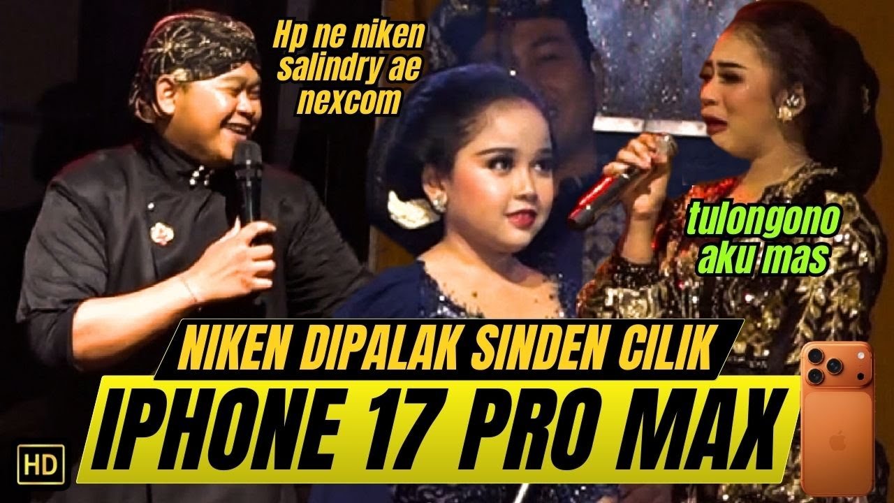 Niken Salindry Nangis 👍!! Dijaluk'i Sinden Cilik Iphone 17 Pro Max di Koni Kota Batu