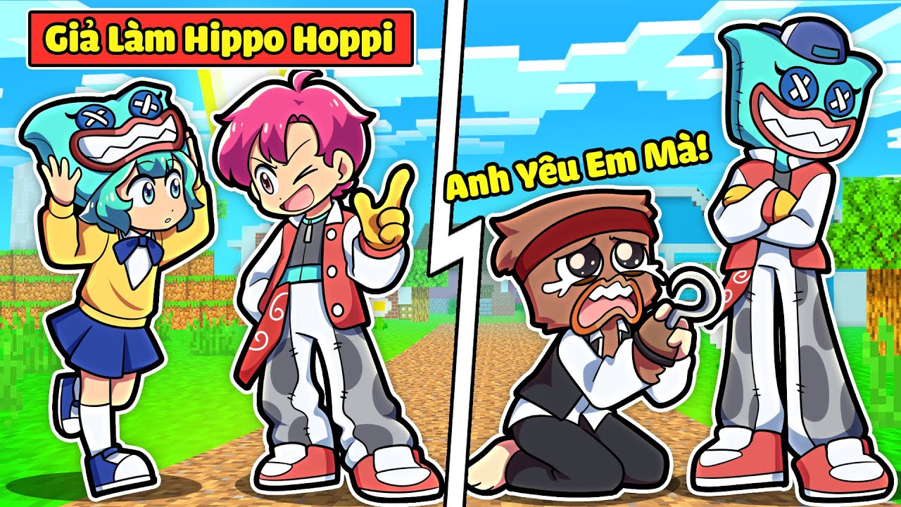 HIHA TROLL TAKKY ZAKKY BẰNG CÁCH GIẢ LÀM HIPPO HOPPI TRONG MINECRAFT*HIHA TRẢ THÙ TAKKY ZAKKY 🤩😎💐