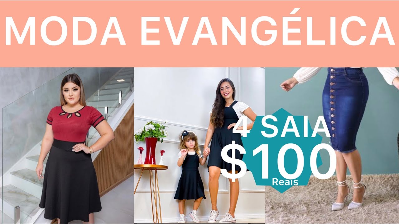 MODA EVANGÉLICA A PARTIR DE $15 REAIS / 4 SAIAS POR $100 E CONJUNTO A PARTIR DE $29,99
