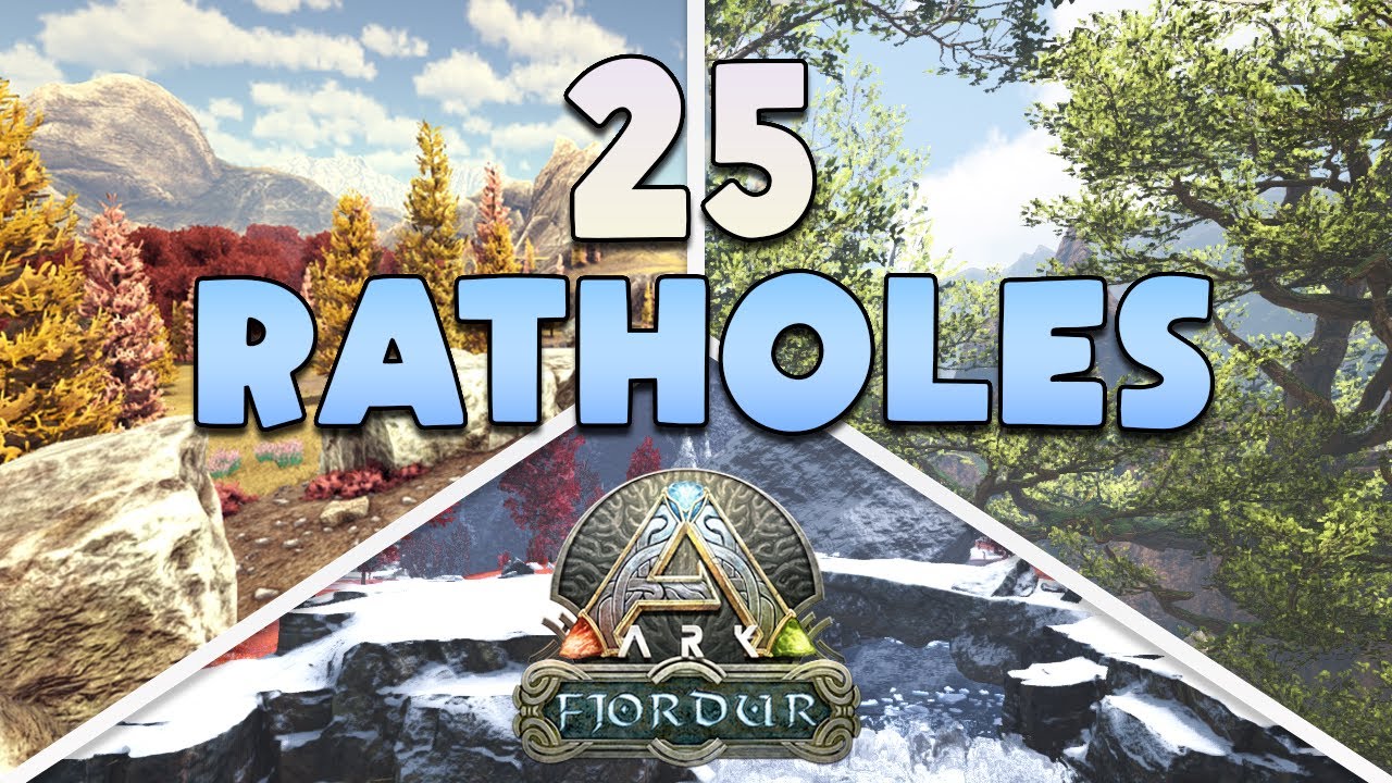 ТОП-25 мест для скрытых баз в фьорде! ARK: Survival Evolved