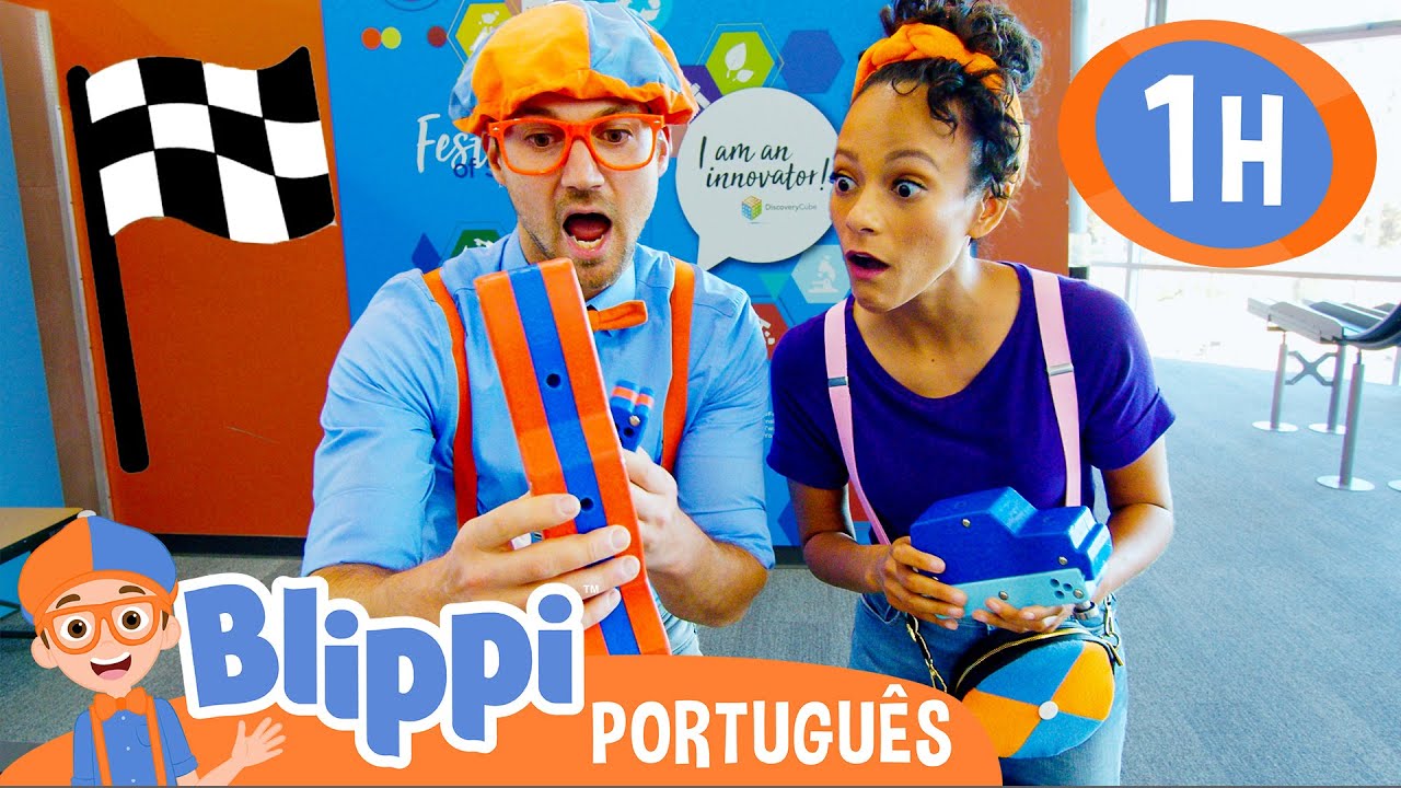 Corrida de Carrinhos! | 1 HORA DE MEEKAH E BLIPPI | Blippi em Portugu&ecirc;s | V&iacute;deos Educativos Infantis