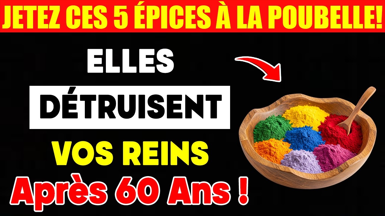 Les 5 Épices Toxiques Qui Détruisent Vos Reins en Silence après 60 Ans !