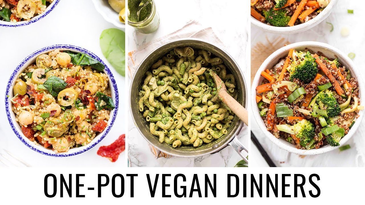 ONE POT VEGAN DINNERS | 3 easy & healthy recipes
