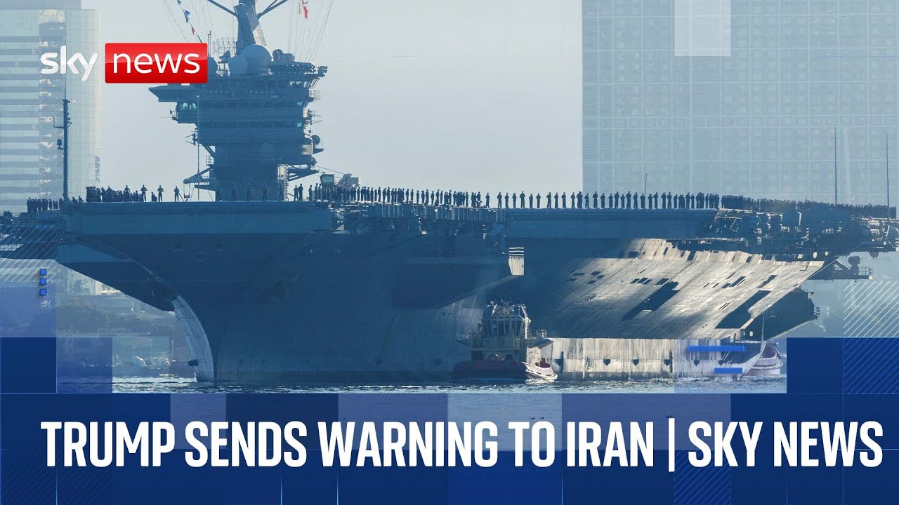 Trump says 'massive armada' heading to Iran - and warns 'time is running out' | Sky News coverage